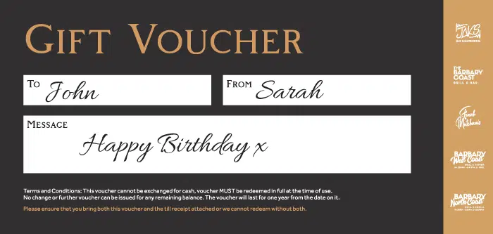 Jaks Gift Voucher